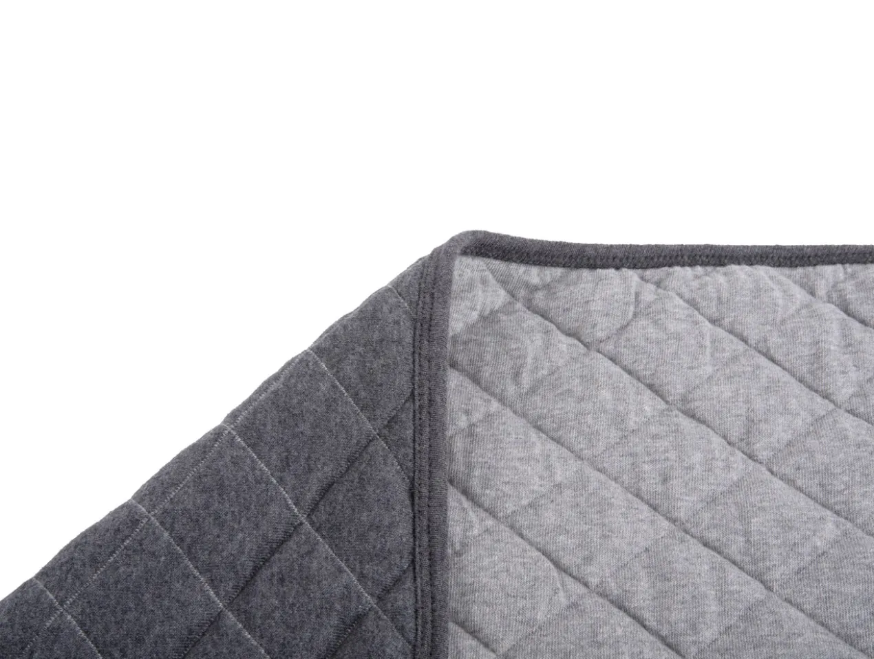 Throw Diamonds quilted cotton dark grey
