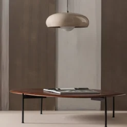 Tivo hanglamp rond metaal hoogglans zand