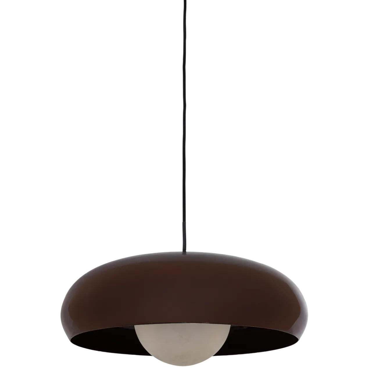 Tivo hanglamp rond metaal hoogglans bruin