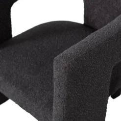 Tiwa fauteuil boucle donkergrijs