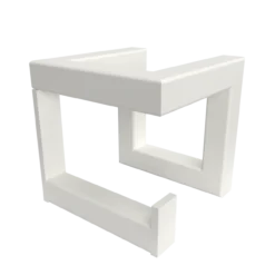 TLF toiletrolhouder Brooklyn Wit 11x11x11 cm
