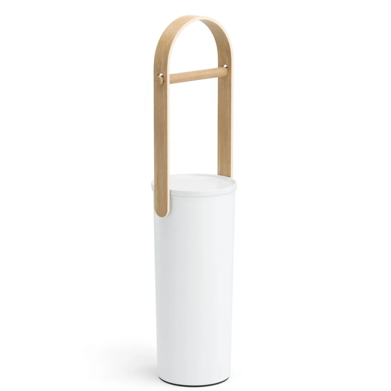 Toiletrolhouder Umbra Bellwood wit Naturel Hout