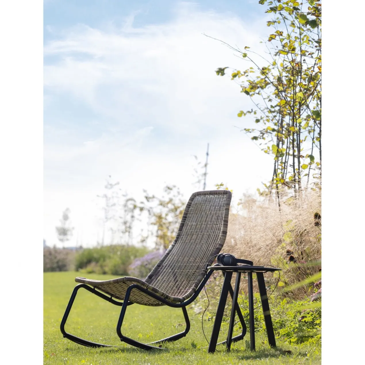 Tom tuin schommelstoel naturel