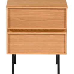 Tours ladekast/nachtkastje 2 lades melamine/mdf naturel