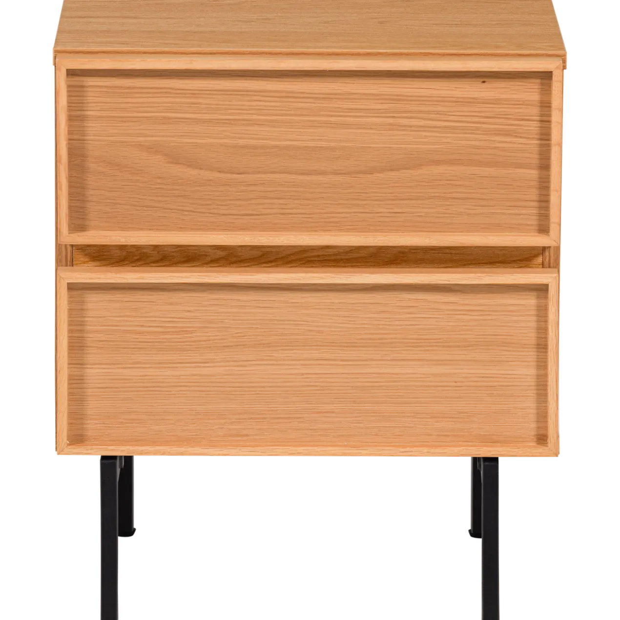 Tours ladekast/nachtkastje 2 lades melamine/mdf naturel