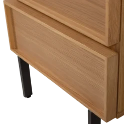 Tours ladekast/nachtkastje 2 lades melamine/mdf naturel