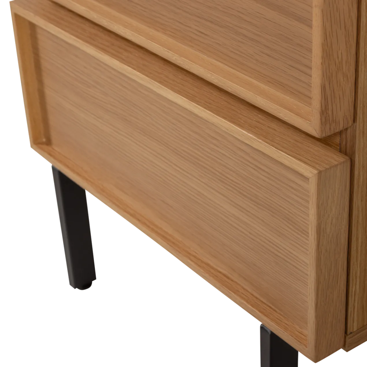 Tours ladekast/nachtkastje 2 lades melamine/mdf naturel