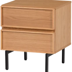 Tours ladekast/nachtkastje 2 lades melamine/mdf naturel