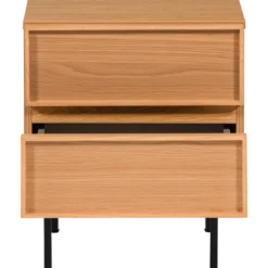 Tours ladekast/nachtkastje 2 lades melamine/mdf naturel