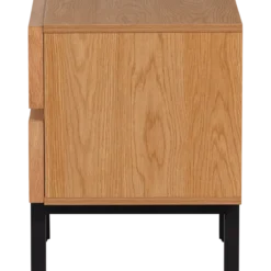 Tours ladekast/nachtkastje 2 lades melamine/mdf naturel