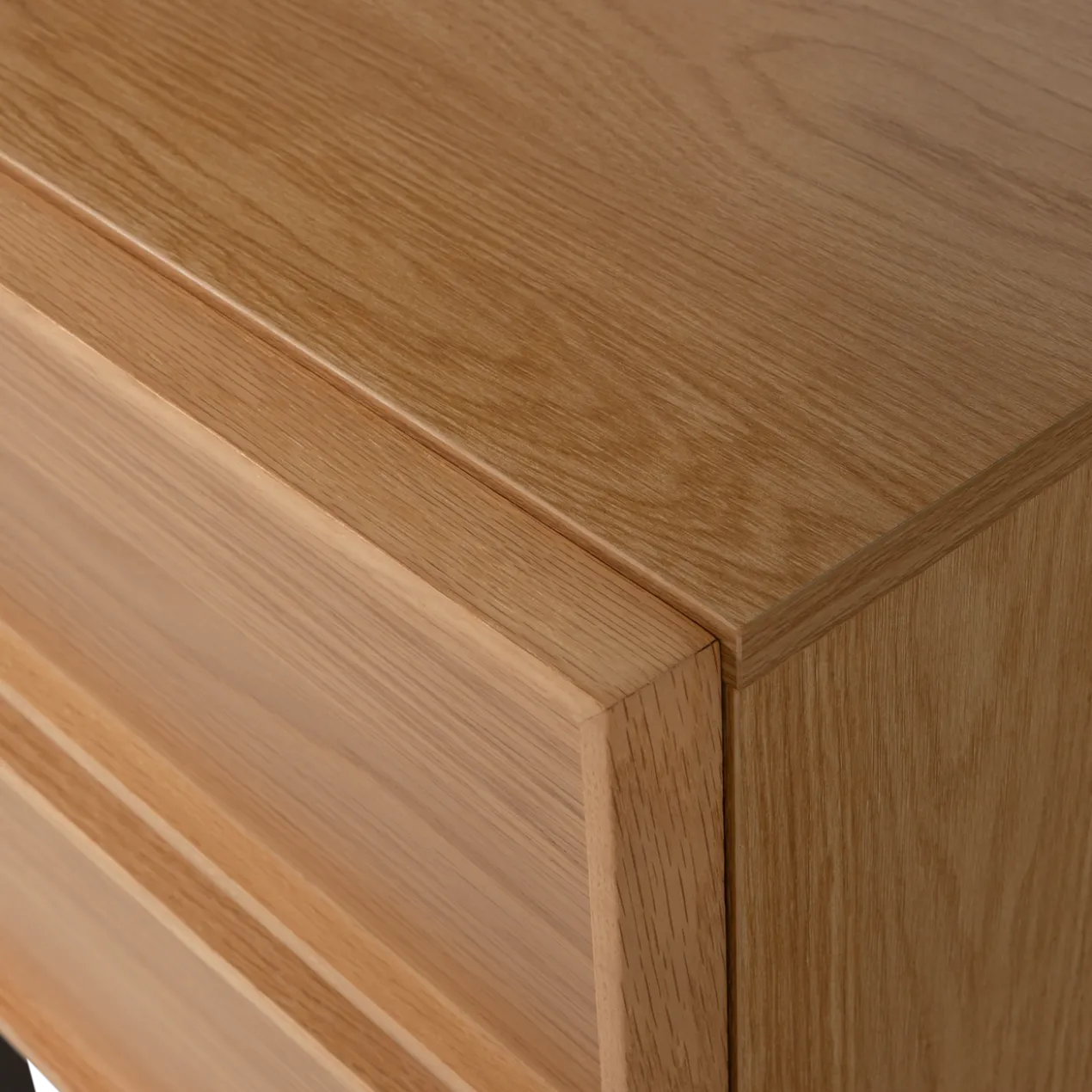 Tours ladekast/nachtkastje 2 lades melamine/mdf naturel