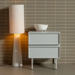 Tours ladekast/nachtkastje 2 lades melamine/mdf zand
