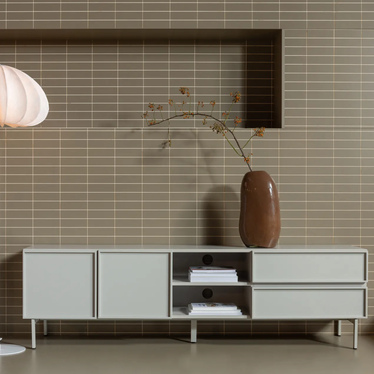 Tours tv meubel 180 cm melamine/mdf zand