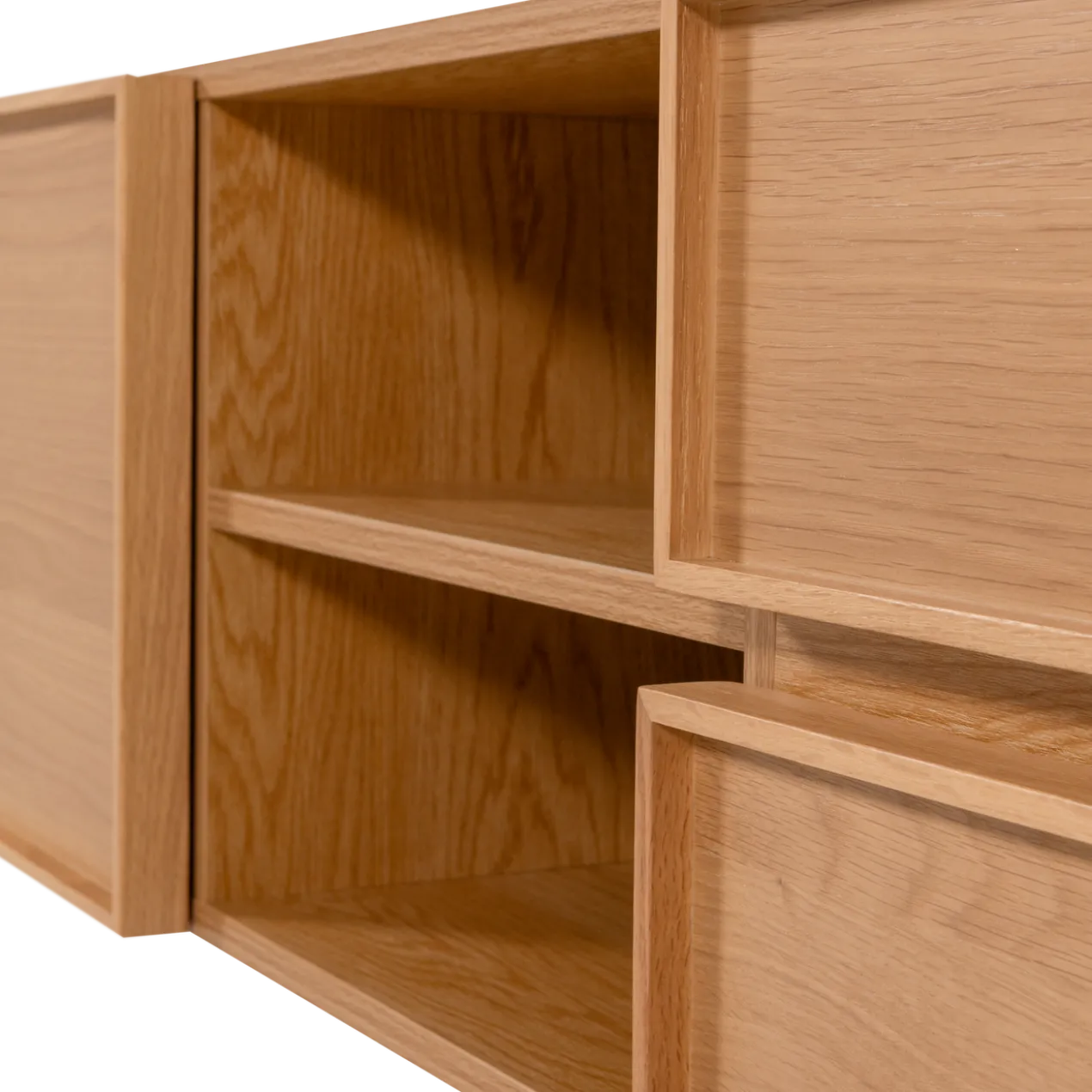 Tours tv meubel 180 cm melamine/mdf naturel