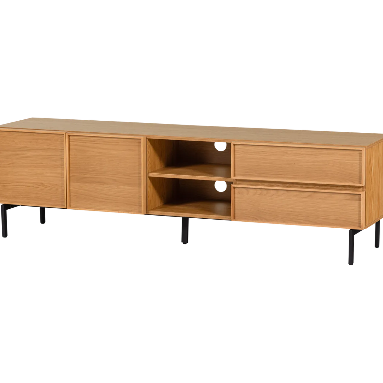 Tours tv meubel 180 cm melamine/mdf naturel