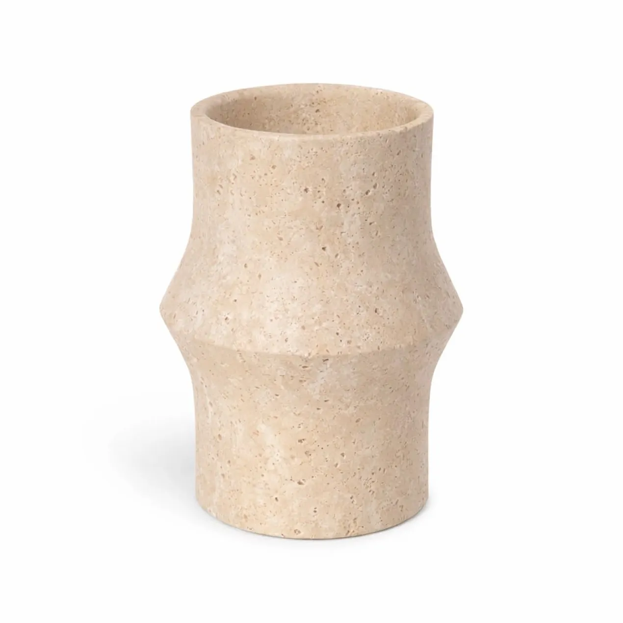 Travertine design vaas