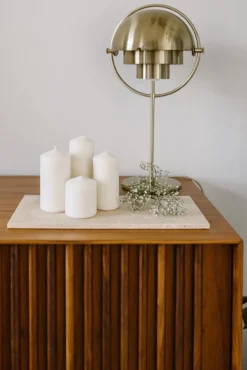 Travertine dienblad L 20x40cm