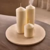 Travertine dienblad rond Ø30cm