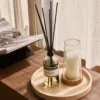 Travertine dienblad rond met rand Ø30cm