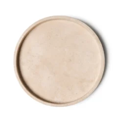Travertine dienblad rond met rand Ø30cm