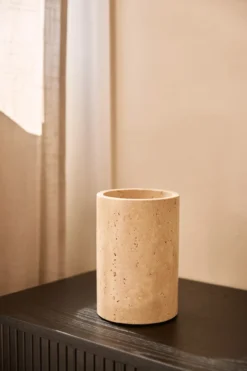 Travertine vaas/wijnkoeler