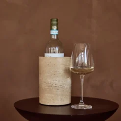 Travertine vaas/wijnkoeler