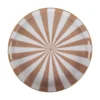 Tray set Candy Swirl enamel soft brown & white, Set of 2pcs
