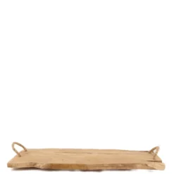 Tray teak with handles