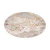 Tray Waved oval large marble brown