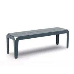 Tuinbank Bended Bench 140 grey blue