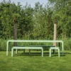 Tuinbank Bended Bench 140 pale green