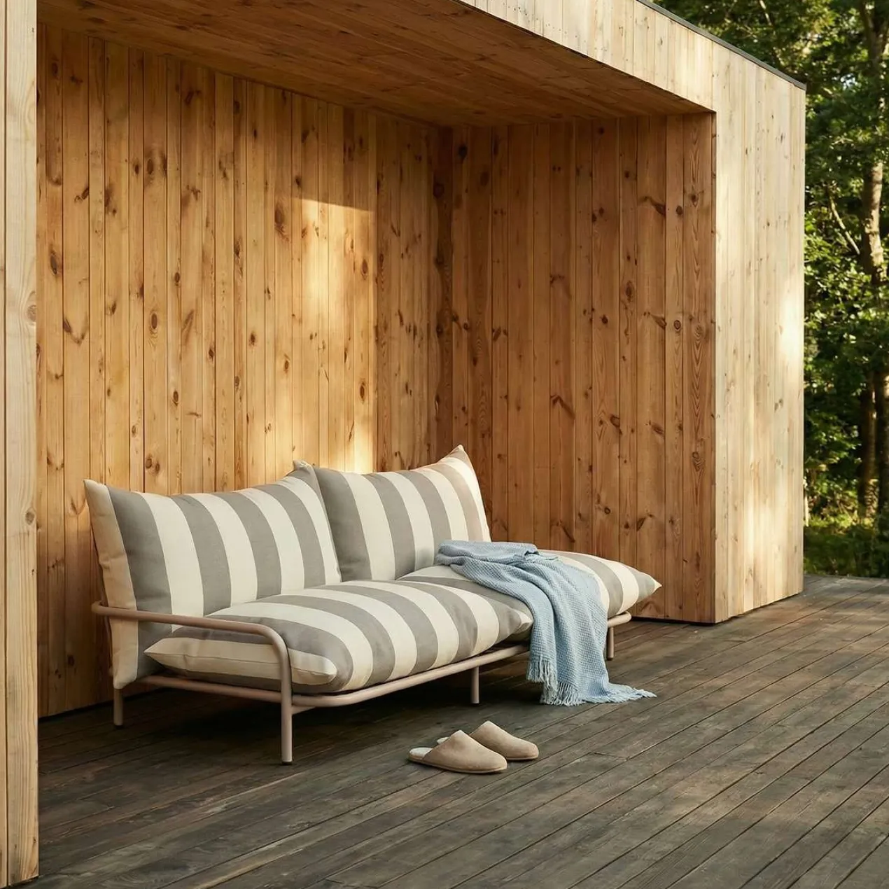 Tuinbank Mollis 2-zits renesse taupe