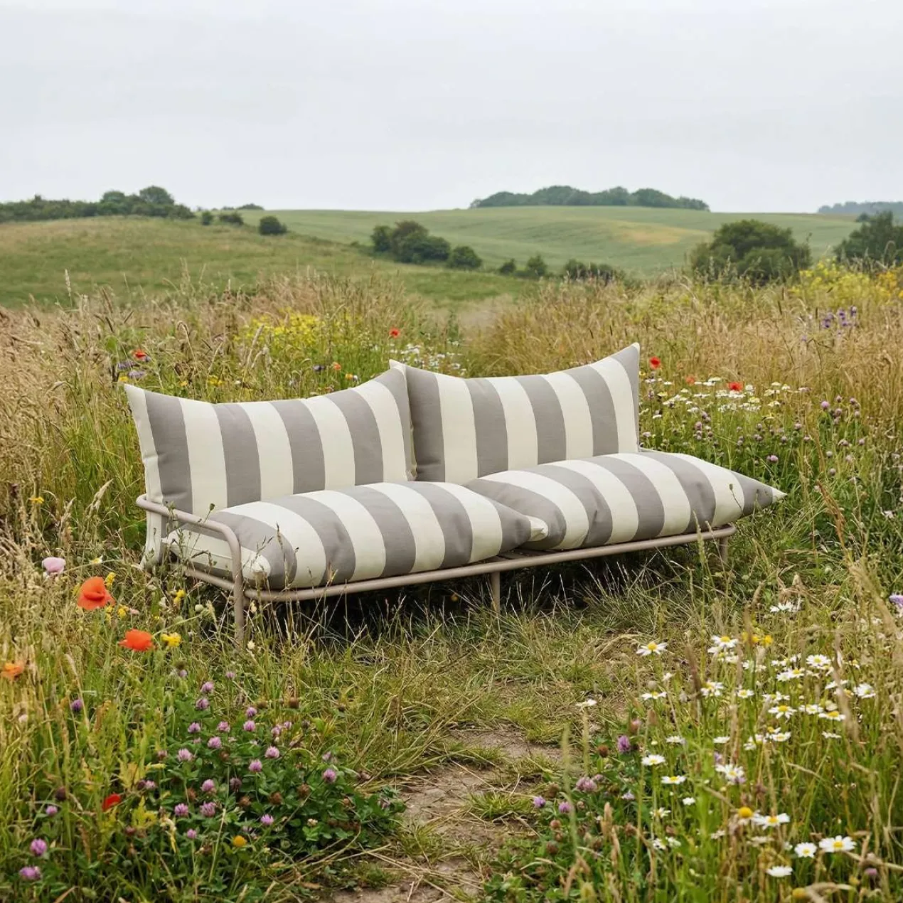 Tuinbank Mollis 2-zits renesse taupe
