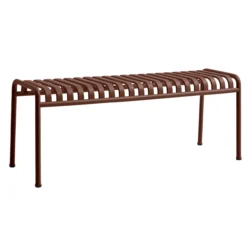 Tuinbank Palissade bench 120 cm iron red