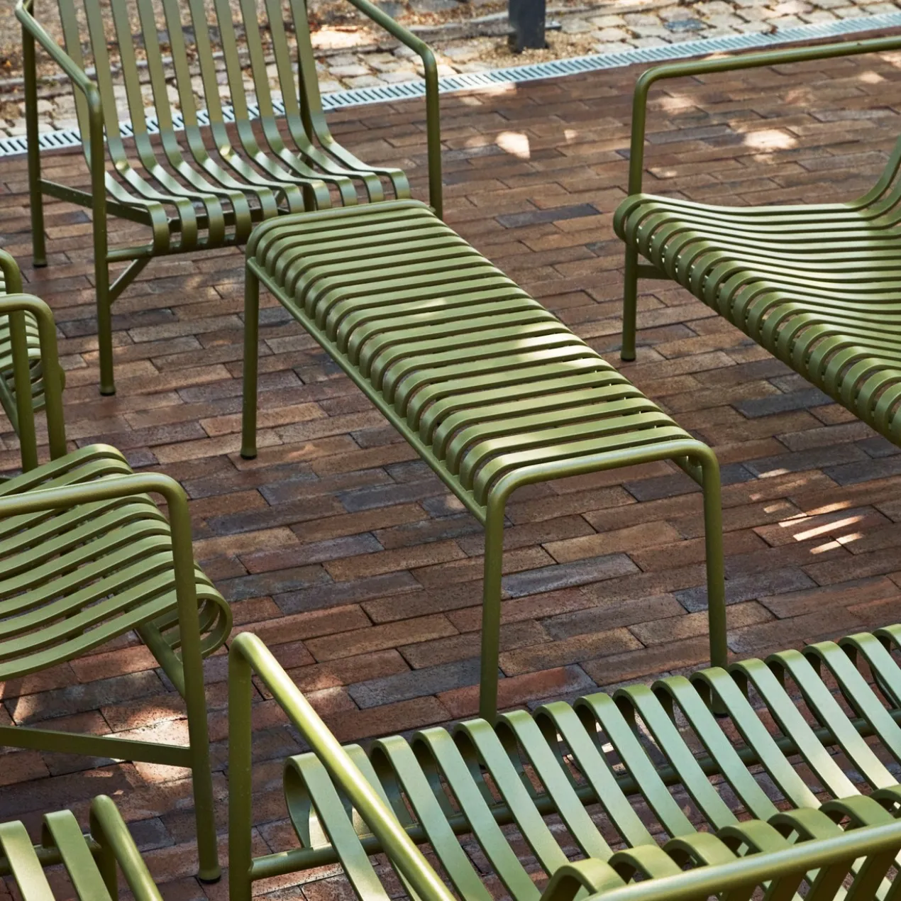 Tuinbank Palissade Bench 120 cm olive