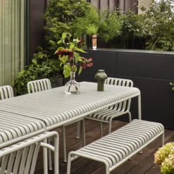 Tuinbank Palissade bench 120 cm sky grey