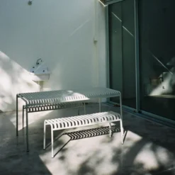 Tuinbank Palissade bench 120 cm sky grey