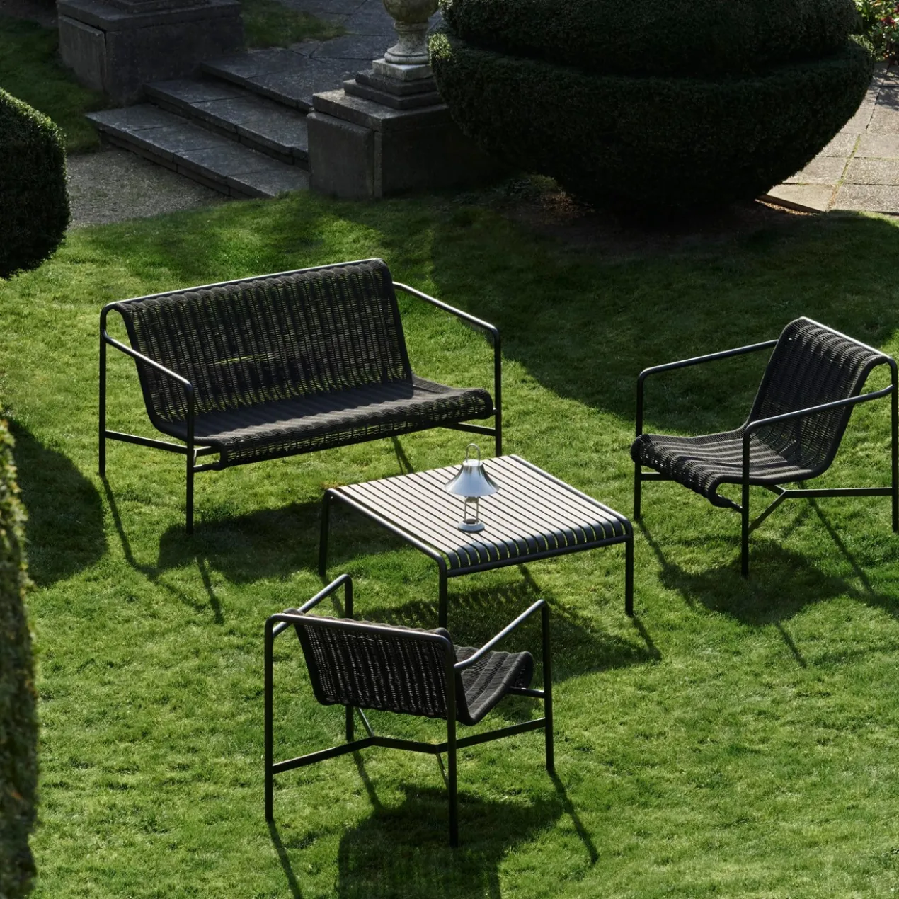 Tuinbank Palissade Cord Lounge anthracite