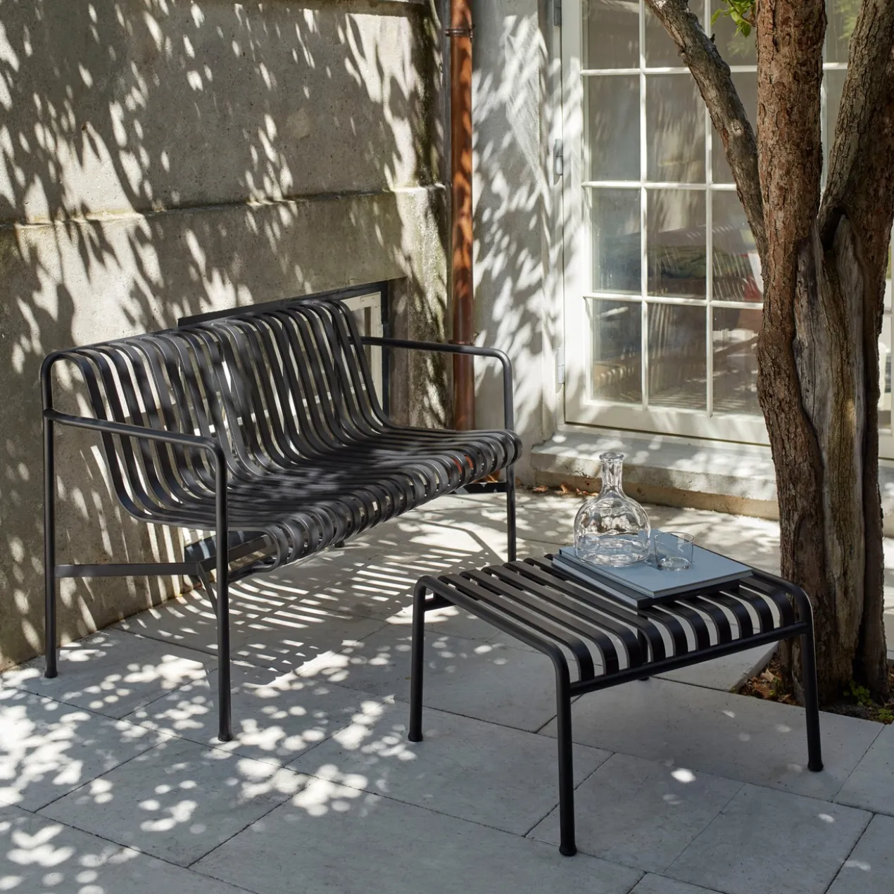 Tuinbank Palissade Dining anthracite