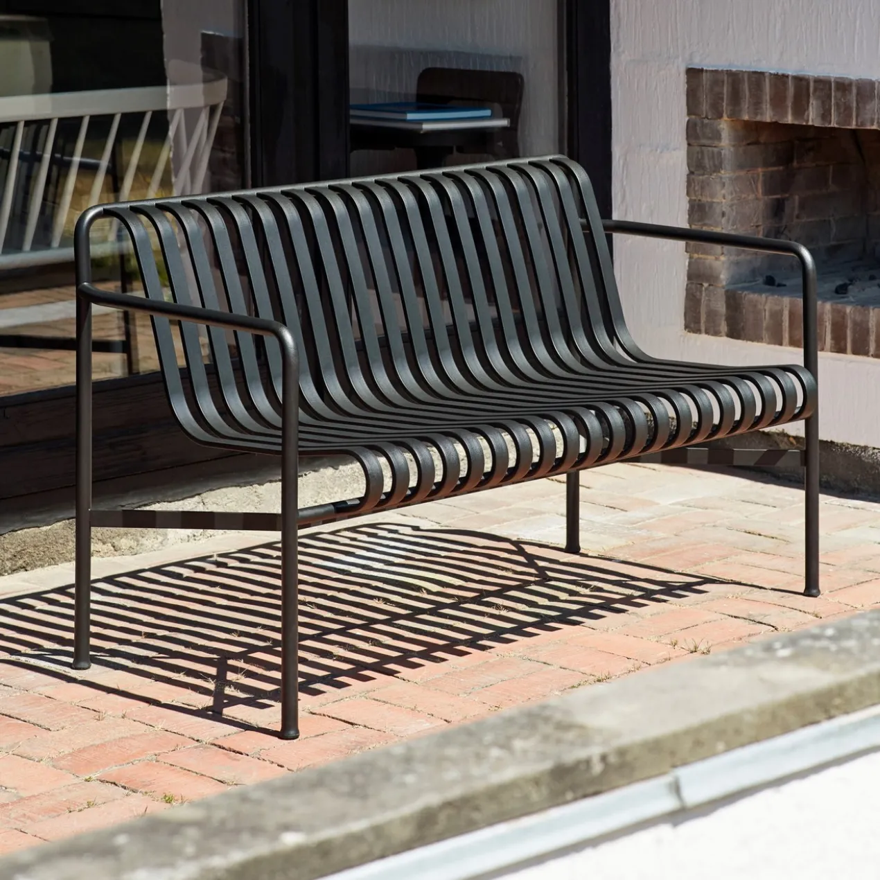 Tuinbank Palissade Dining anthracite