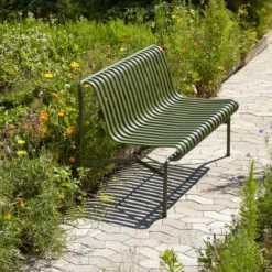 Tuinbank Palissade Dining Bench zonder arm olive
