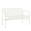 Tuinbank Palissade Dining met armleuning cream white