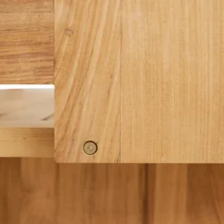 Tuinbank teak chalkstripe