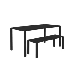 Tuin bank vondel 129,5x45 zwart