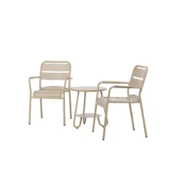 Tuin bistroset Caro aluminium Beige