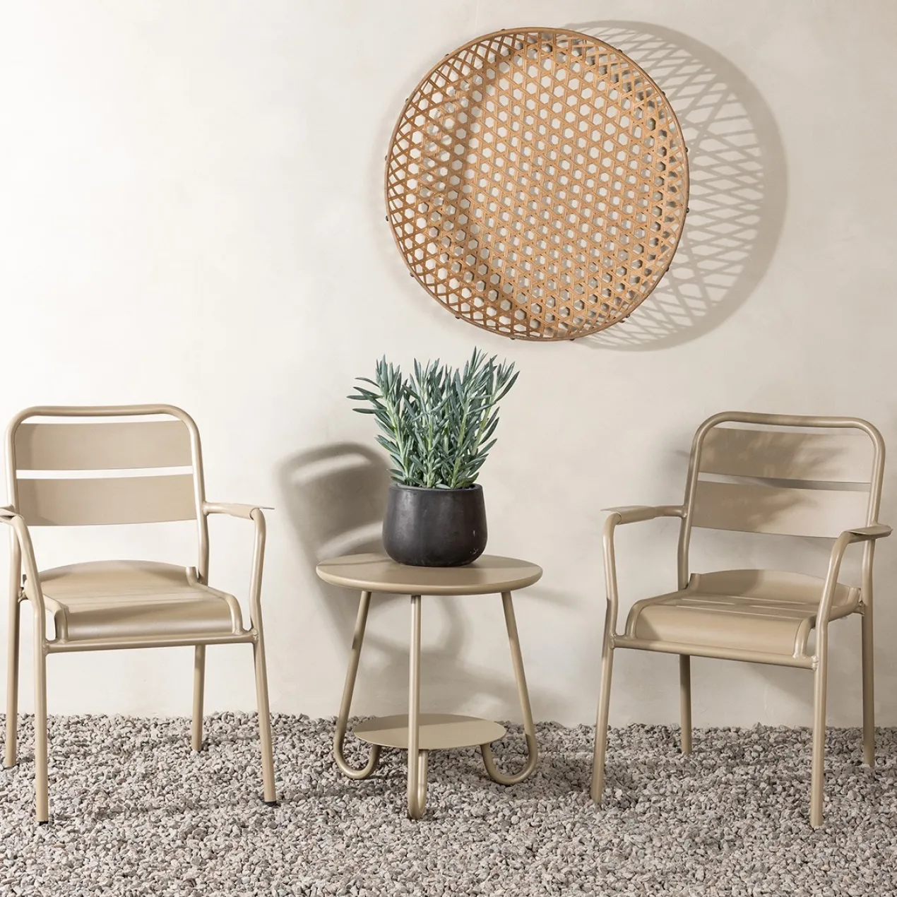 Tuin bistroset Caro Beige