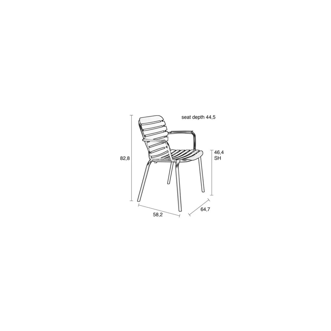 Tuin fauteuil vondel groen