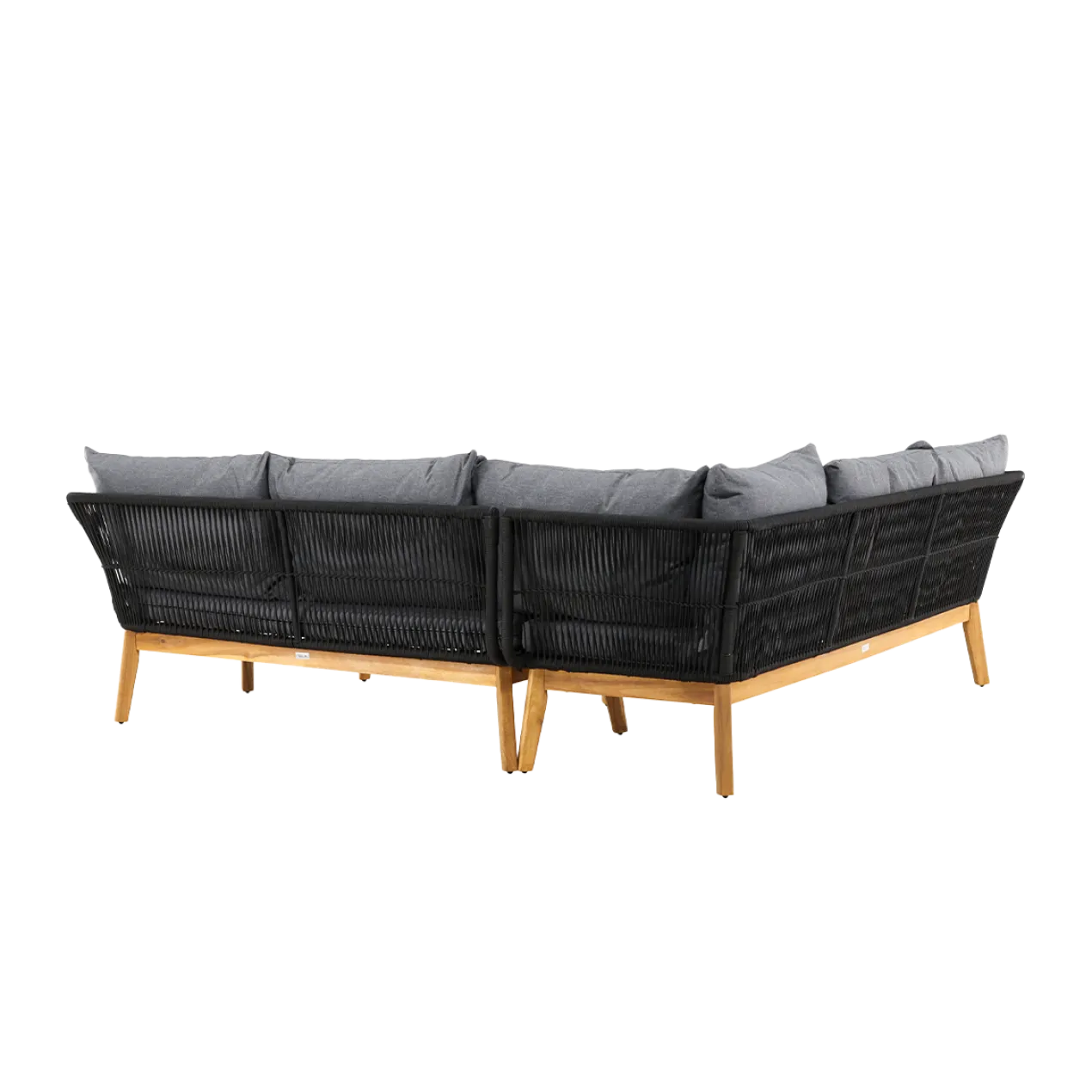 Tuin loungeset grijs Pam - met zitkussens Grijs