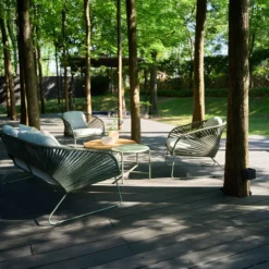 Tuin loungeset Mischa 5-delig - met zitkussens Groen