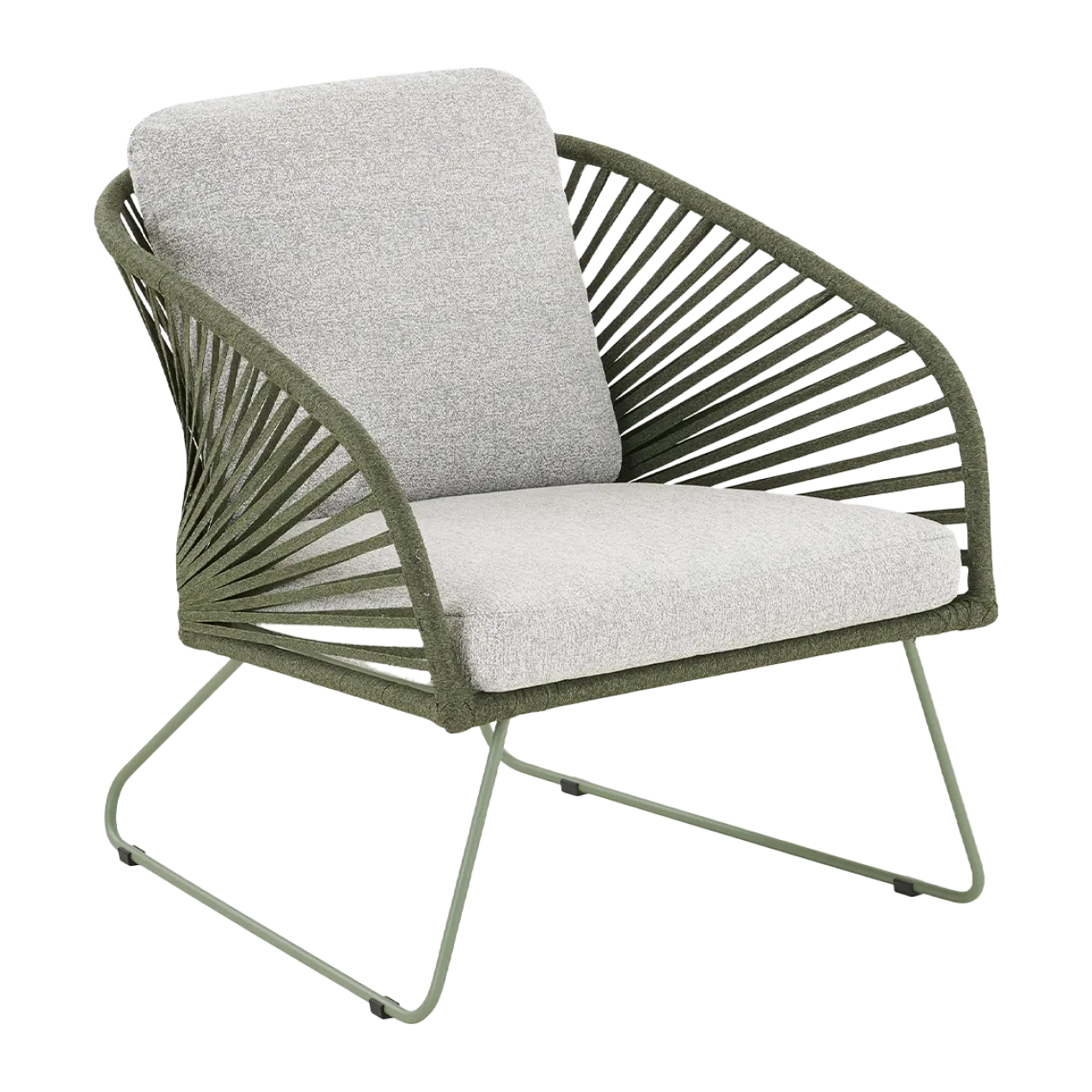 Tuin loungeset Mischa 5-delig - met zitkussens Groen